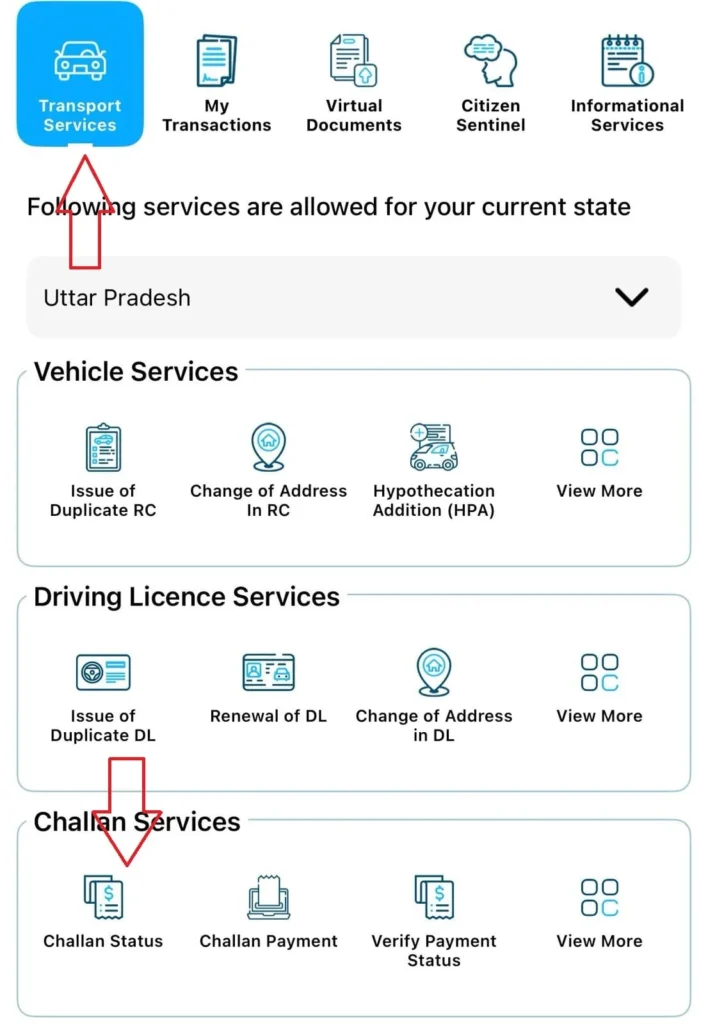 eChallan-mParivahan-1